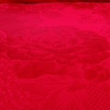 红富士生态家纺 幸福婚庆系列双人奢华提花床品十二件套 红妆盛宴大红
